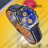 Breitling Chronomat Blue Dial Two Tone 18K/Steel Mens Sports Watch B13050