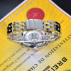 Breitling Chronomat 18K Gold & Steel White Dial D13048 Mens Watch