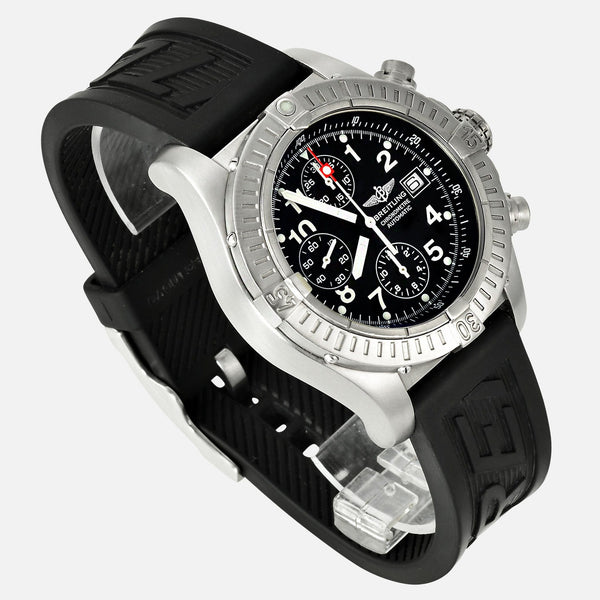 Breitling Chrono Avenger Titanium Black Dial Mens Watch E13360 - NeoFashionStore