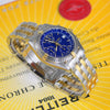 Breitling Chronomat 18K Gold & Steel Blue Dial B13048﻿
