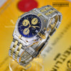 Breitling Chronomat 18K Gold & Steel Black Dial B13050﻿