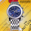 Breitling Navitimer World GMT 2nd Time Zone 46mm Watch A23322 Blue Dial
