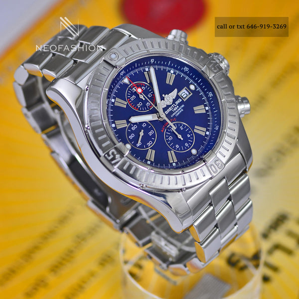 Breitling Super Avenger Pro II 48mm Black Dial A13370 Mens Watch