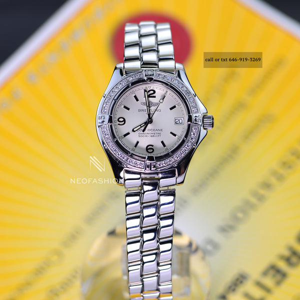 Breitling Colt Oceane Lady Factory Diamond Bezel A77350