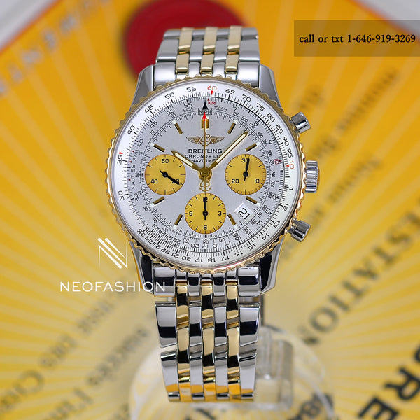 Breitling Navitimer Two-Tone 18K Gold/SS D23322 Mens Watch Alex A