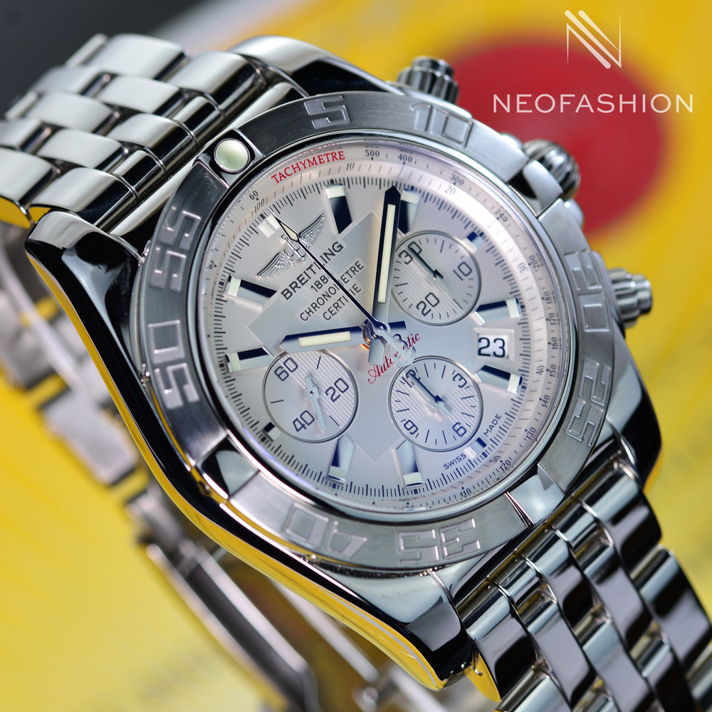 Breitling Chronomat B01 44mm Silver Dial Stainless Steel AB0110