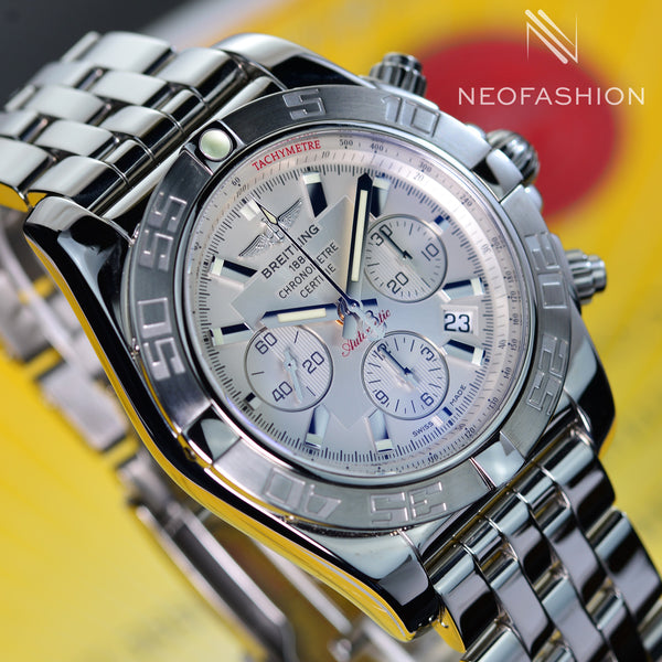 Breitling Chronomat B01 44mm Silver Dial Stainless Steel AB0110