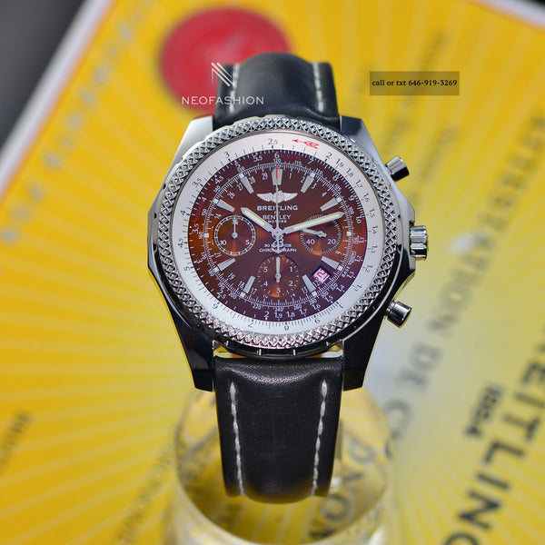 Breitling For Bentley Motors Bronze Dial A25362 Mens Watch
