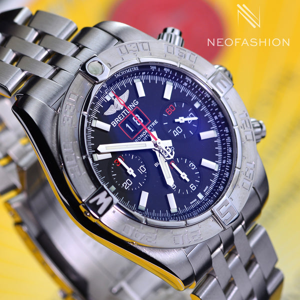 Breitling Chronomat Blackbird LIMITED 2000pcs Black Dial A44360 Mens Watch