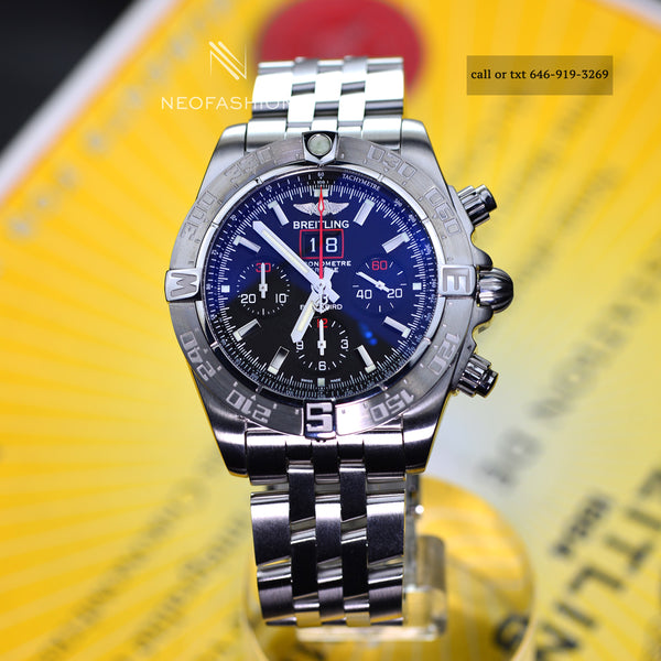 Breitling Chronomat Blackbird LIMITED 2000pcs Black Dial A44360 Mens Watch