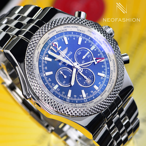 Breitling Bentley GMT 49mm Blue Dial Mens Watch A47362