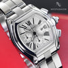 Cartier Roadster Chronograph XL White Dial Mens Luxury Watch 2618 W62006X6