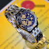 Breitling Cockpit Chronograph 18K Gold/SS Black Dial Watch B13358