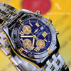 Breitling Cockpit Chronograph 18K Gold/SS Black Dial Watch B13358