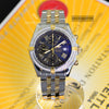 Breitling Crosswind 2 Tone/18K SS 43mm Diamond Bezel Black Dial Mens Watch B13355