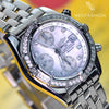 Breitling Cockpit Chronograph Factory Diamond Bezel MOP Diamond Dial A13357