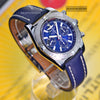 Breitling Chronomat B01 44mm Blue Dial Stainless Steel Mens Watch AB0110