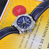 Breitling Chronomat B01 44mm Blue Dial Stainless Steel Mens Watch AB0110