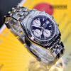Breitling Chronomat GT Stainless Steel Black Dial Mens Watch A13350