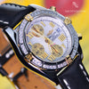 Breitling Cockpit Chronograph 18K Gold/SS Factory Diamond Bezel Watch A13357
