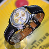 Breitling Cockpit Chronograph 18K Gold/SS Factory Diamond Bezel Watch A13357