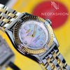 Breitling Callistino 18K Gold/SS Lady Factory Dimond Dial MOP Watch D72345