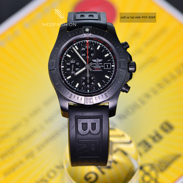 Breitling Colt Chronograph Blacksteel Limited II 44 Black Dial M13388