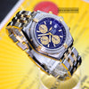 Breitling Crosswind Racing Black Dial Two-Tone 18K Gold/SS Mens Watch B13355