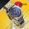 Breitling Crosswind 2 Tone 18K Gold Bezel/Stainless Steel Blue Dial Mens Watch D13355