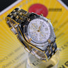 Breitling Crosswind 2 Tone 18K Gold/Stainless Steel White Dial Mens Watch B13355