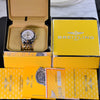 Breitling Crosswind 2 Tone 18K Gold/Stainless Steel White Dial Mens Watch B13355