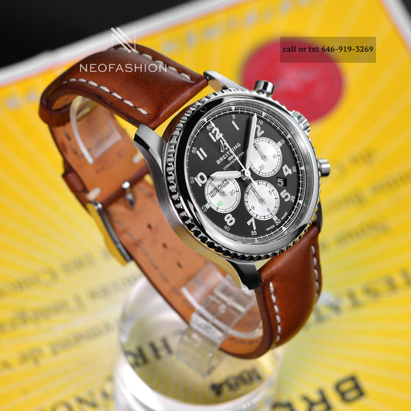 Breitling Navitimer 8 B01 Chronograph Special Edition Automatic 43mm Black Dial Mens Watch AB0117