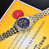 Breitling Crosswind 2 Tone 18K Gold Bezel/Stainless Steel Blue Dial Mens Watch D13355