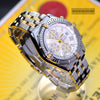 Breitling Crosswind 18K Gold/Stainless Steel White Dial B13055