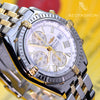 Breitling Crosswind 18K Gold/Stainless Steel White Dial B13055