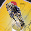 Breitling Lady J 2 Tone 18K/SS Gold Bezel Beautiful Black Dial Ladies Watch D52065
