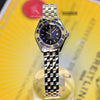 Breitling Lady J 2 Tone 18K/SS Gold Bezel Beautiful Black Dial Ladies Watch D52065