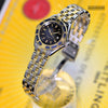 Breitling Lady J 2 Tone 18K/SS Gold Bezel Beautiful Black Dial Ladies Watch D52065