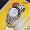 Breitling Chronomat 2 Tone 18K Gold Bezel/Stainless Steel White Dial Mens Watch B13050﻿