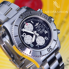 Breitling 137243 ステンレススチール 時計 BREITLING B-1 Multifunction Stainless Steel Mens Watch - Mint with