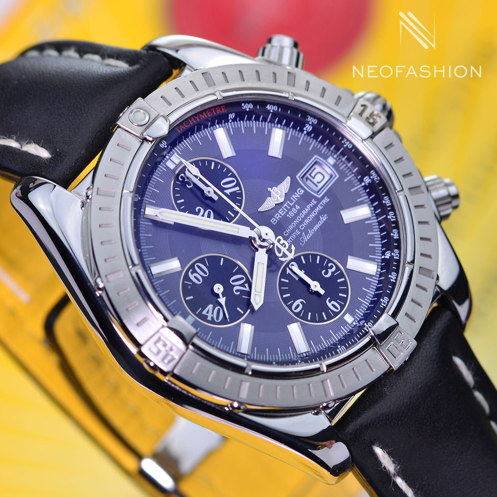 Breitling Chronomat Evolution Stainless Steel Slate Dial A13356