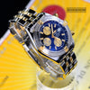 Breitling Chronomat Evolution 18K Gold/Steel Black Dial B13356