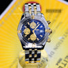 Breitling Chronomat Evolution 2 Tone 18K Gold/Stainless Steel Black Dial Mens Watch B13356