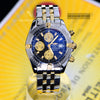 Breitling Chronomat Evolution 18K Gold/Steel Black Dial B13356