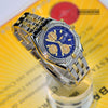 Breitling Chronomat 2 Tone 18K Gold & Stainless Steel 39mm Blue Dial Mens Watch B13352