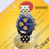 Breitling Chronomat 2 Tone 18K Gold & Stainless Steel 39mm Blue Dial Mens Watch B13352