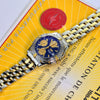 Breitling Chronomat 2 Tone 18K Gold & Stainless Steel 39mm Blue Dial Mens Watch B13352
