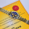 Breitling Chronomat 2 Tone 18K Gold & Stainless Steel 39mm Blue Dial Mens Watch B13352