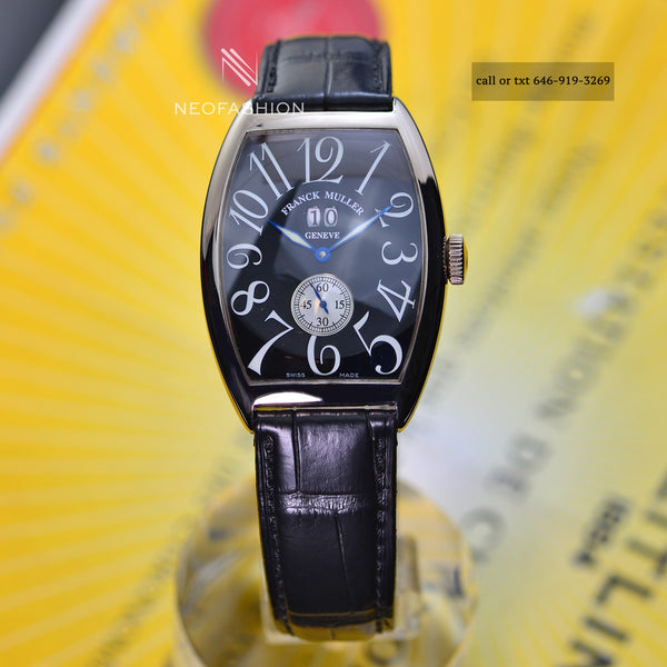 Franck Muller 6850 S6 GG 18K White Gold Mens Watch