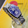 Franck Muller 5850 MB Master Banker Stainless Steel Blue Dial Mens Watch